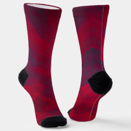 Roter Maron schöne abstrakte Design kitty Stimmen Socken