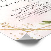 Roter Marsala burgundy Hochzeit in liebevollem Eri Poster (Ecke)