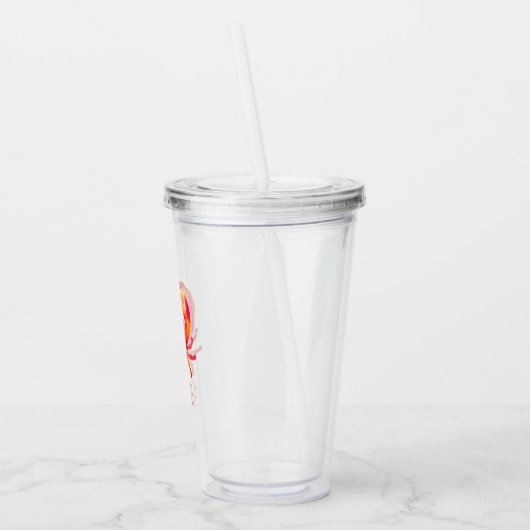 Roter Meereskraut Acryltrinkbecher (Links)