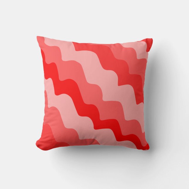 Roter Meeresrauschen Kissen (Vorderseite)