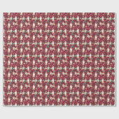 Roter Merle Australian Shepherd Weihnachten Cranbe Geschenkpapier (Flach)