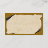 Roter Merle australischer Schäfer auf Pergament Visitenkarte (Rückseite)