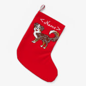 Roter Merle australischer Schäfer-Hund Kleiner Weihnachtsstrumpf (Vorderansicht (hängend))