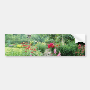 Roter MischHütten-Garten - Pfingstrose, Autoaufkleber
