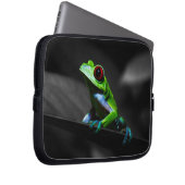 Roter mit Augen Baum-Frosch III Laptopschutzhülle (Vorne Rechts)