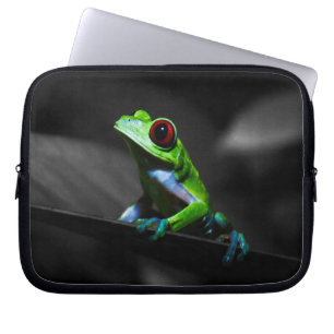 Roter mit Augen Baum-Frosch III Laptopschutzhülle