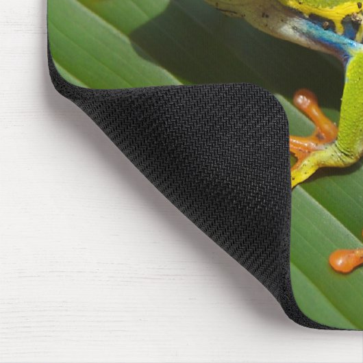 Roter mit Augen Baum-Frosch Mousepad (Ecke)