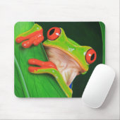 Roter mit Augen Baum-Frosch Mousepad (Mit Mouse)
