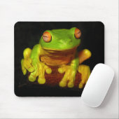 Roter mit Augen Baum-Frosch Mousepad (Mit Mouse)