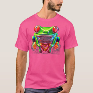 Roter Mit Augen Baum Frosch Regenwald Amphibien T-Shirt