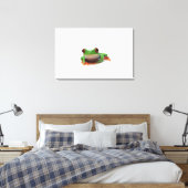 Roter mit Augen Baumfrosch 2 Leinwanddruck (Insitu (Schlafzimmer))