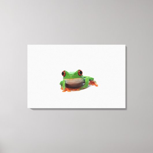 Roter mit Augen Baumfrosch 2 Leinwanddruck (Vorderseite)