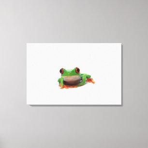 Roter mit Augen Baumfrosch 2 Leinwanddruck