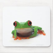 Roter mit Augen Baumfrosch 2 Mousepad (Vorne)