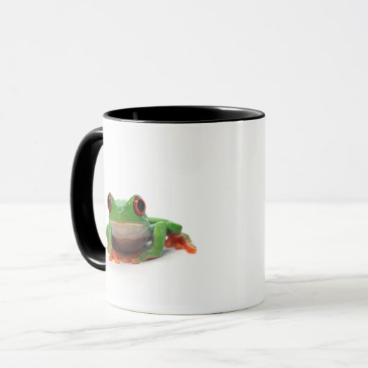 Roter mit Augen Baumfrosch 2 Tasse (Vorderseite Links)