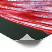 Roter Mit Augen Baumfrosch am Leaf Poster (Ecke)