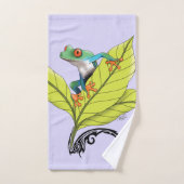 Roter Mit Augen Baumfrosch Badhandtuch Set (Handtuch)