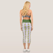 Roter Mit Augen Baumfrosch Capri Leggings (Rückseite)
