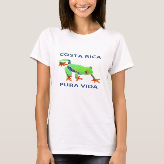 Roter mit Augen Baumfrosch Costa Rica Vida T-Shirt (Vorderseite)