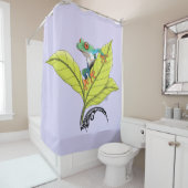 Roter Mit Augen Baumfrosch Duschvorhang (Beispiel)