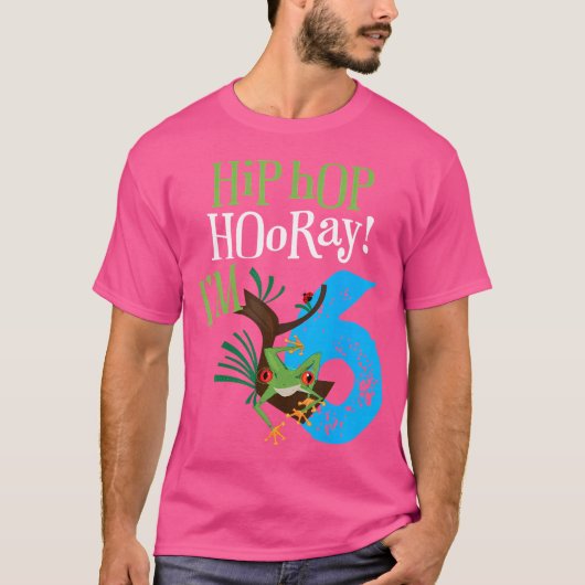 Roter Mit Augen Baumfrosch Geburtstagsfeier Shirt (Vorderseite)