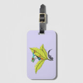 Roter Mit Augen Baumfrosch Gepäckanhänger (Vorderseite Vertikal)