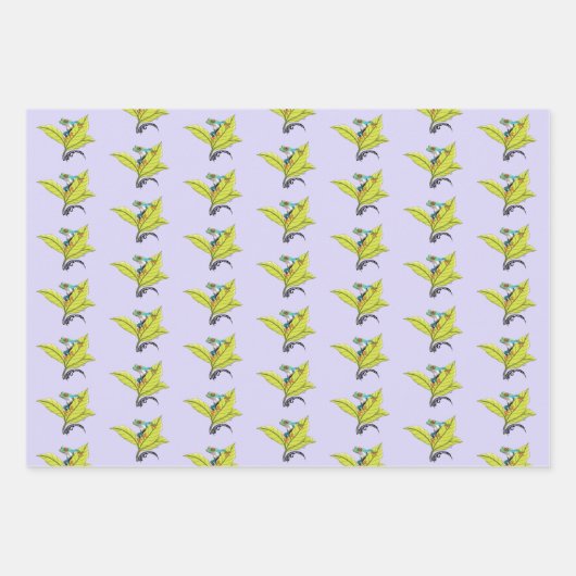 Roter Mit Augen Baumfrosch Geschenkpapier Set (Vorderseite)