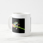 roter mit Augen Baumfrosch Kaffeetasse (Vorderseite Links)