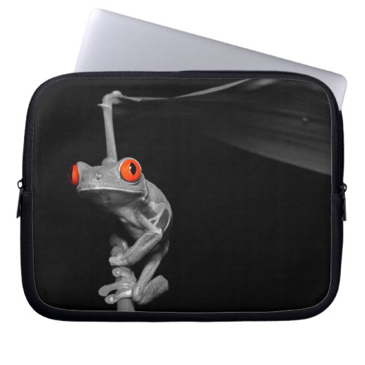 Roter Mit Augen Baumfrosch Laptopschutzhülle (Vorderseite)