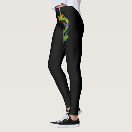 Roter Mit Augen Baumfrosch Leggings (Links)