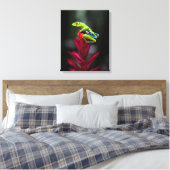 Roter mit Augen Baumfrosch Leinwanddruck (Insitu (Schlafzimmer))