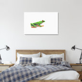 Roter mit Augen Baumfrosch Leinwanddruck (Insitu (Schlafzimmer))