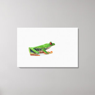 Roter mit Augen Baumfrosch Leinwanddruck