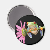 Roter mit Augen Baumfrosch Magnet (Vorderseite/Rückseite)