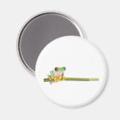 Roter mit Augen Baumfrosch Magnet (Vorderseite/Rückseite)