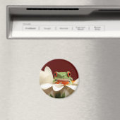 Roter mit Augen Baumfrosch Magnet (In Situ (Geschirrspüler))