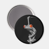 Roter Mit Augen Baumfrosch Magnet (Vorderseite/Rückseite)