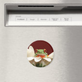 Roter mit Augen Baumfrosch Magnet (In Situ (Geschirrspüler))