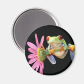 Roter mit Augen Baumfrosch Magnet (Vorderseite/Rückseite)