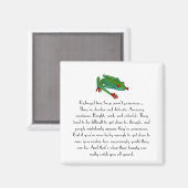 Roter mit Augen Baumfrösch-Magnet Magnet (Vorderseite/Rückseite)