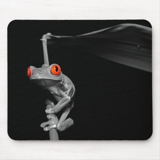 Roter Mit Augen Baumfrosch Mousepad (Vorne)