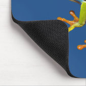 Roter mit Augen Baumfrosch Mousepad (Ecke)