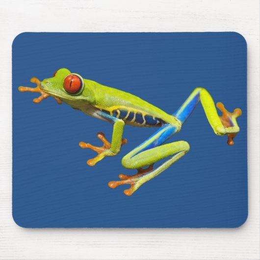 Roter mit Augen Baumfrosch Mousepad (Vorne)