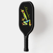 Roter Mit Augen Baumfrosch Pickleball Schläger (Links)