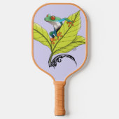 Roter Mit Augen Baumfrosch Pickleball Schläger (Vorderseite)