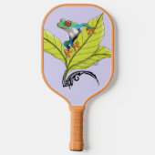 Roter Mit Augen Baumfrosch Pickleball Schläger (Rückseite)