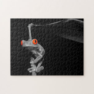 Roter Mit Augen Baumfrosch Puzzle