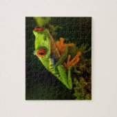 Roter Mit Augen Baumfrosch Puzzle (Vertikal)