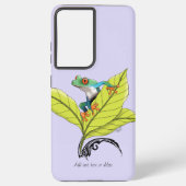 Roter Mit Augen Baumfrosch Samsung Galaxy Hülle (Rückseite)