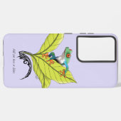 Roter Mit Augen Baumfrosch Samsung Galaxy Hülle (Linke Seite)